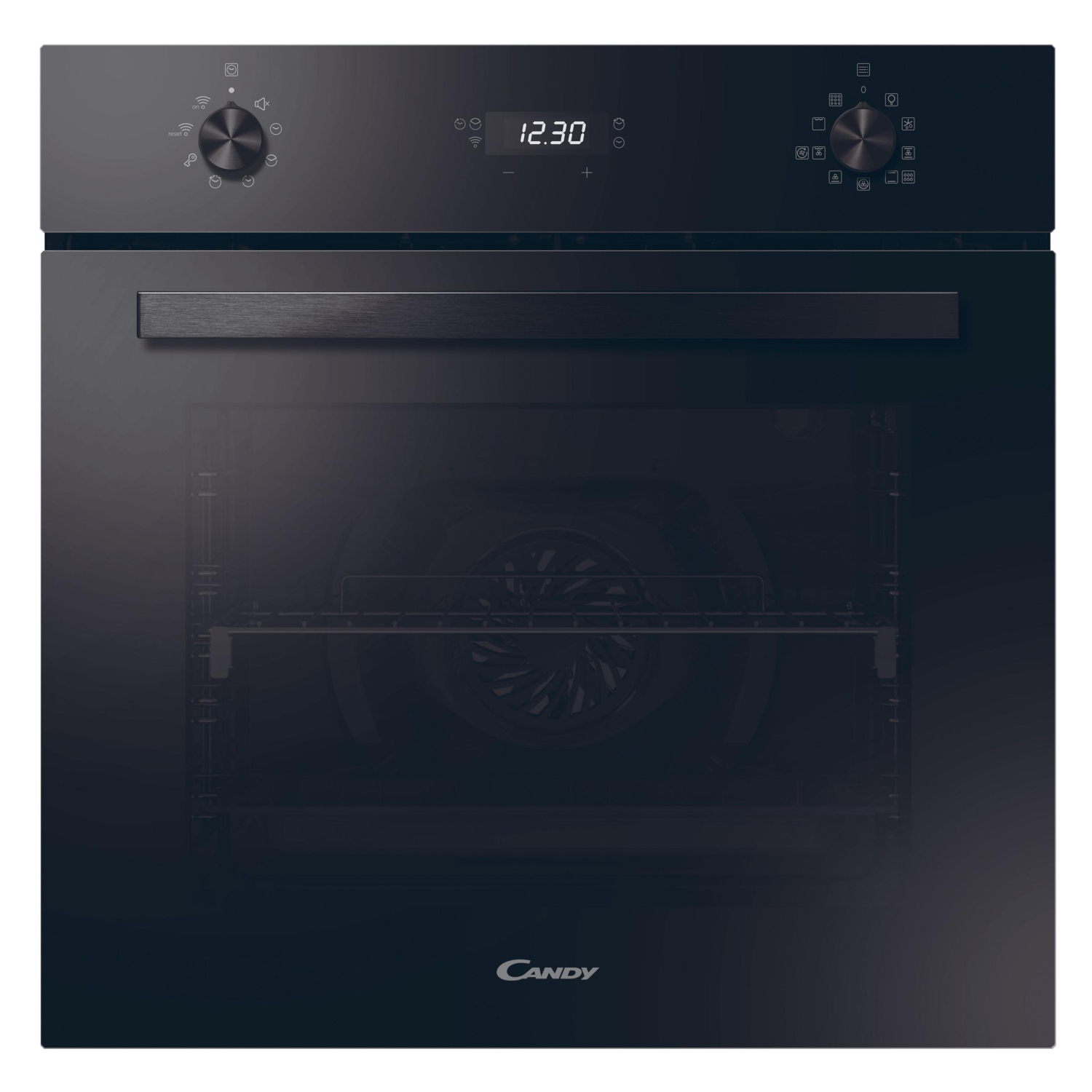 Horno Multifunción Candy A FMBC A896S E0, 1100 W, 70 l | Pirolitico, Apertura Abatible, 9 Funciones de Cocción, Wifi, Eficiencia A+ - Negro