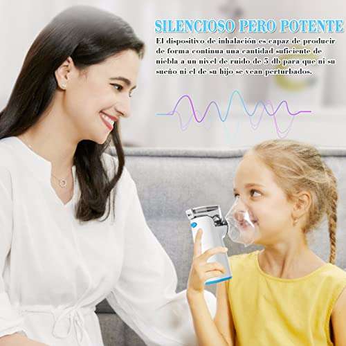 Nebulizador Portatil para Niños y Adultos,para el tratamiento de enfermedades respiratorias