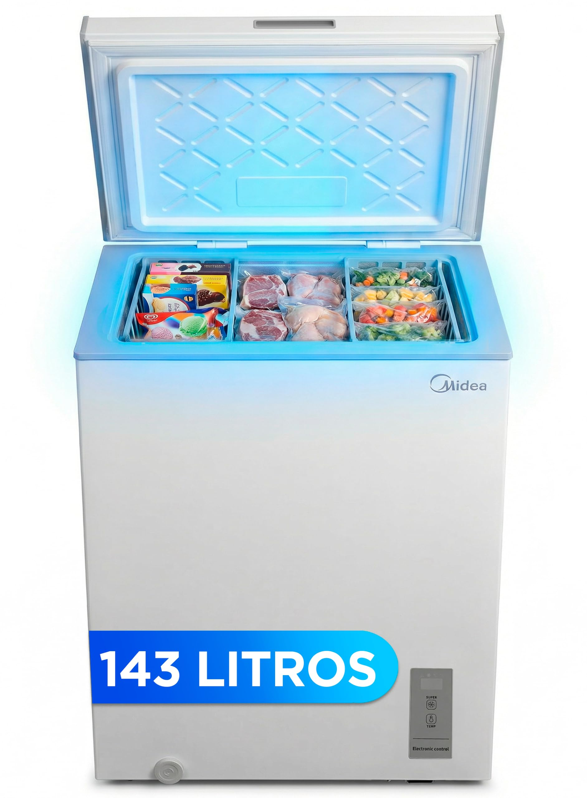 Arcón congelador Midea 143L