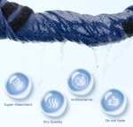 Albornoz para Perros con Velcro, Superabsorbente y de Secado rápido, Albornoz de Microfibra, Toalla Suave para Perros (M Azul)