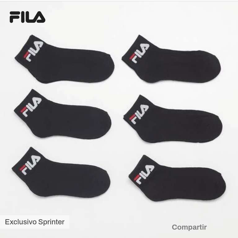 ▷ Chollazo Pack x12 Pares de calcetines de deporte Fila para hombre por  sólo 17,79€ (41% de descuento)