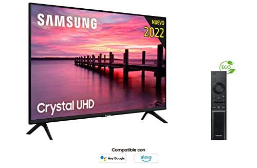 Samsung Crystal UHD 2022 55AU7095 - Smart TV de 55", 4K UHD, HDR 10, Procesador Crystal 4K, Q-Symphony, Sonido Inteligente