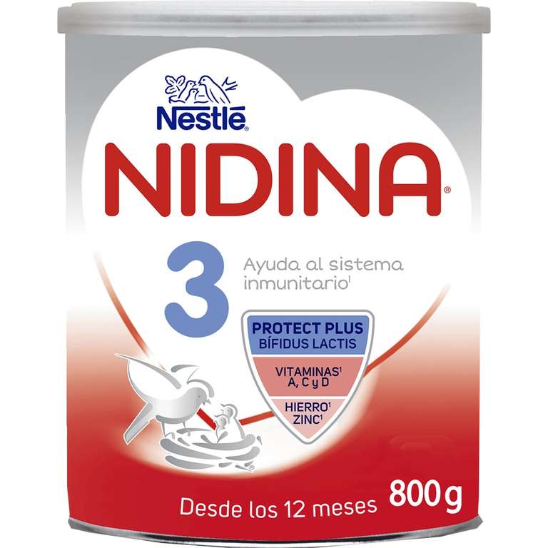 2 leche infantil de continuación sin aceite de palma desde 6 meses lata 800  g · NESTLE NIDINA · Supermercado El Corte Inglés El Corte Inglés