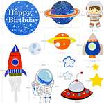 25 Piezas decoración para tarta (Astronauta)
