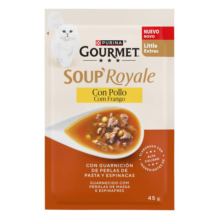 PURINA Gourmet Soup Royale con Pollo 30 Sobres x 45gr