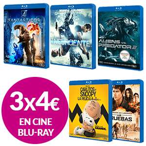 3 Películas Blu-Ray Por 4€ |