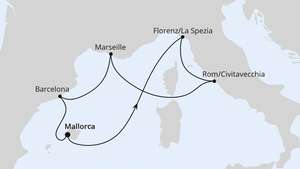 Crucero por el Mediterráneo con el AIDAcosma desde 549 p. P. (sin vuelo 7/días en noviembre) €