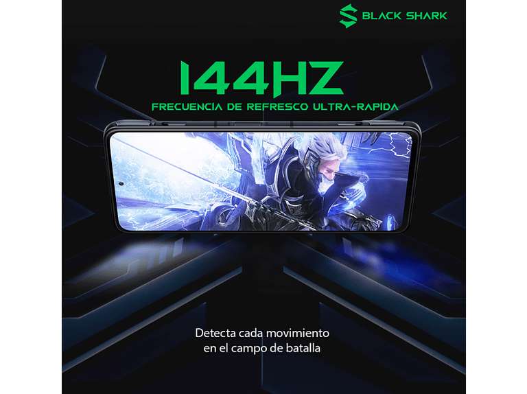 Móvil - Black Shark 4, Negro, 12 GB RAM, 256 GB, 6.67" FHD+ AMOLED, Snapdragon 870, 5G, Android 11 [+Amazon]