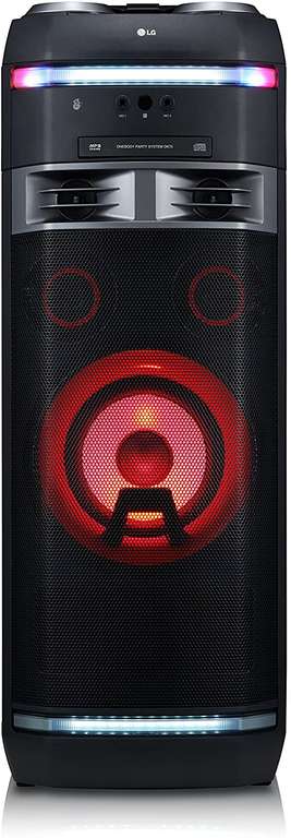 LG XBOOM OK75 - Altavoz Alta Potencia (1000W, Bluetooth, USB, Funciones DJ, Karaoke, iluminación), Negro