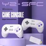 DATA FROG SNES Mini Y2-SFC - Consola 900 juegos con mandos inalámbricos