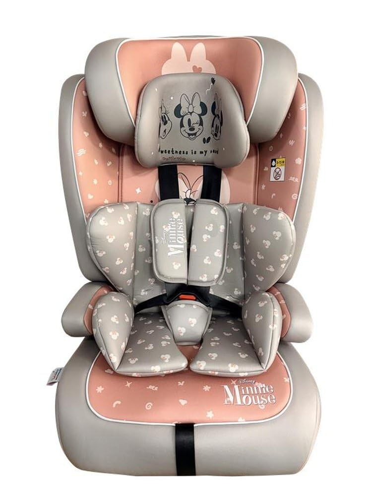 Asiento de coche Tataway Disney Minnie I-Size R129. Asiento de seguridad para niños con una altura de 76 a 150 cm.