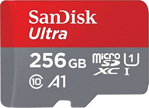 SanDisk 256GB Ultra Tarjeta de Memoria microSDXC con Adaptador SD, hasta 150 MB/s [PRIME DAY]