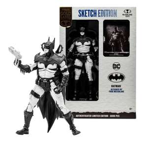 Figura de Batman de McFarlane- Edición de Artista de Bocetos con Accesorios,Caja de Diseño y Tarjeta de Arte Coleccionable