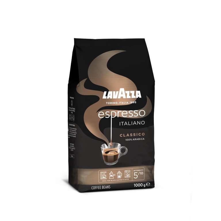 1 Kg. Lavazza 100% Arábica Café en Grano Espresso ( Oferta Válida Para Nuevos Usuarios)