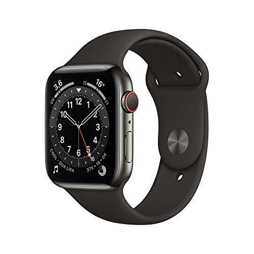 Apple Watch Series 6 - Acero Inoxidable en Grafito - Correa Deportiva