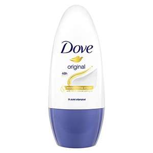 Dove Desodorante Roll On 48h Original Sin Alcohol para mujer, con Aceite Nutritivo 100% Natural 50ml (otro descripción)