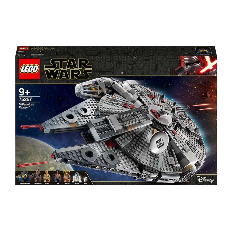 Nave de Juguete para Construir Halcón Milenario y Mini Figuras LEGO Star Wars