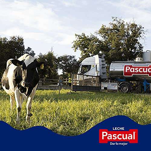 Pascual- Leche Uperisada Pascual. Desnatada 100% Calcio Natural. Bienestar Animal- Formato 6 X 1L