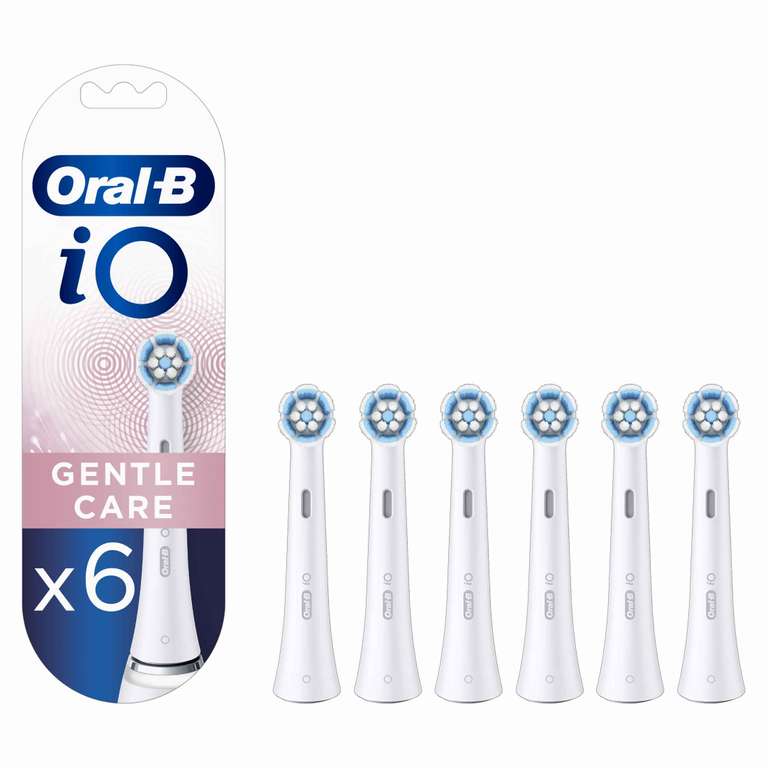 Pack de 6 Cabezales de Recambio Oral-B iO Gentle Care