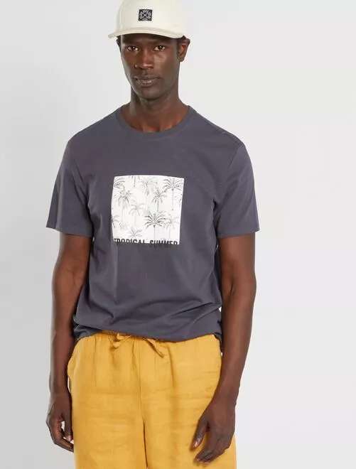 KIABI: Camiseta de punto con estampado