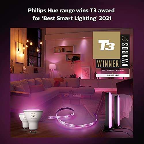 3 metros Philips Hue Lightstrip Tira Inteligente LED (2m + 1m)
