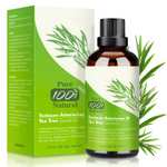 Aceite de Árbol de Té 100% Natural,100 ML Aceite Esenciale-Aceite de Acné,Tea Tree Oil Puro, Perfumado,Tratamiento Antiacné Contra la Piel