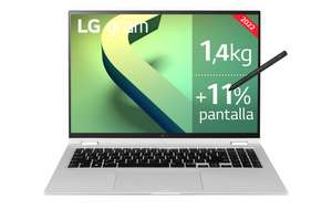 LG Gram- Convertible 2en1 ultraligero de 40,6cm (16") WQXGA 16:10 IPS