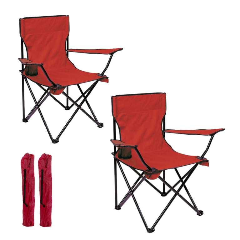 Set 2 sillas camping plegables