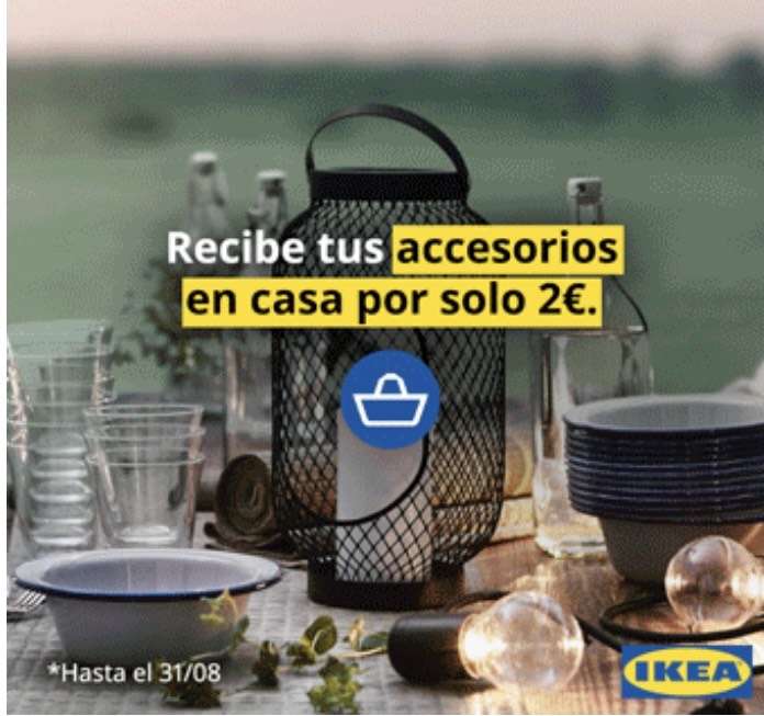 Envíos por 2€ en IKEA.es hasta 31 de agosto