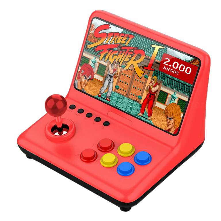 Powkiddy A12, Retro Consola Maquina recreativa Arcade Video, Joystick Arcade, Versiones Originales Juegos Retro, Juegos 2D y 3D, Mame, Neoge