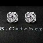 B.Catcher Pendientes Mujer Plata de Ley 925 ''Eres la luz de mis ojos''