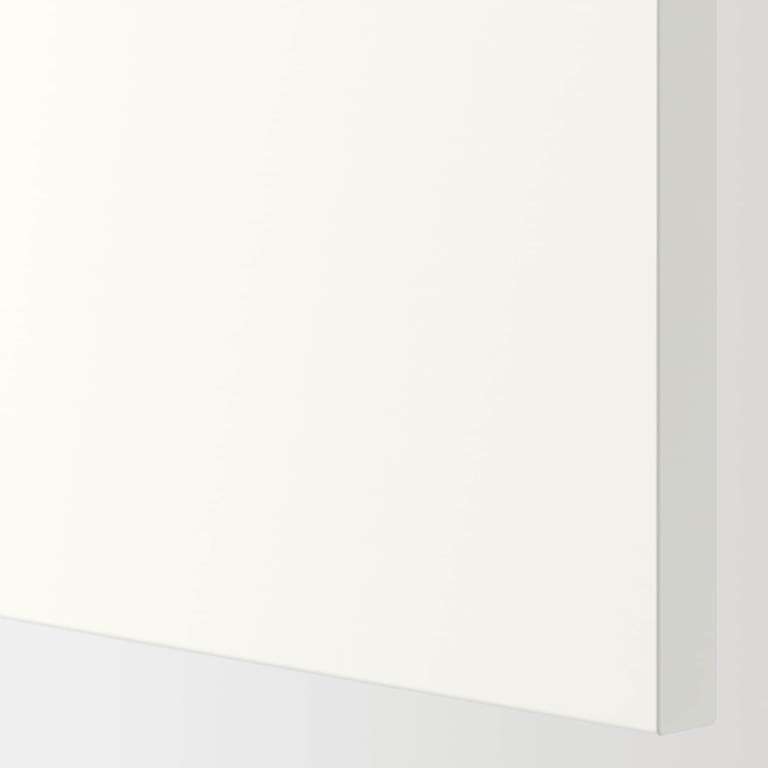 METOD Armario bajo con baldas, blanco/Askersund efecto fresno claro, 60x37 cm