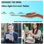 DOOGEE T20 mini Tablet 8.4" FHD, 9GB RAM + 128GB ROM/TF 1GB, Android 13, Batería 5060mAh, 4G LTE y 2.4G/5G WiFi