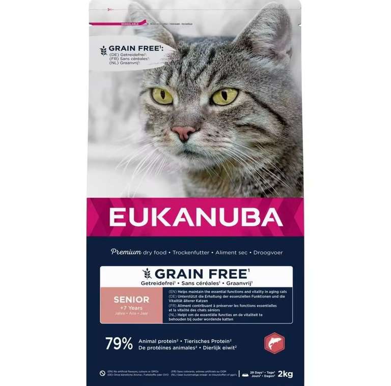 2kg Eukanuba Alimento seco para gato senior