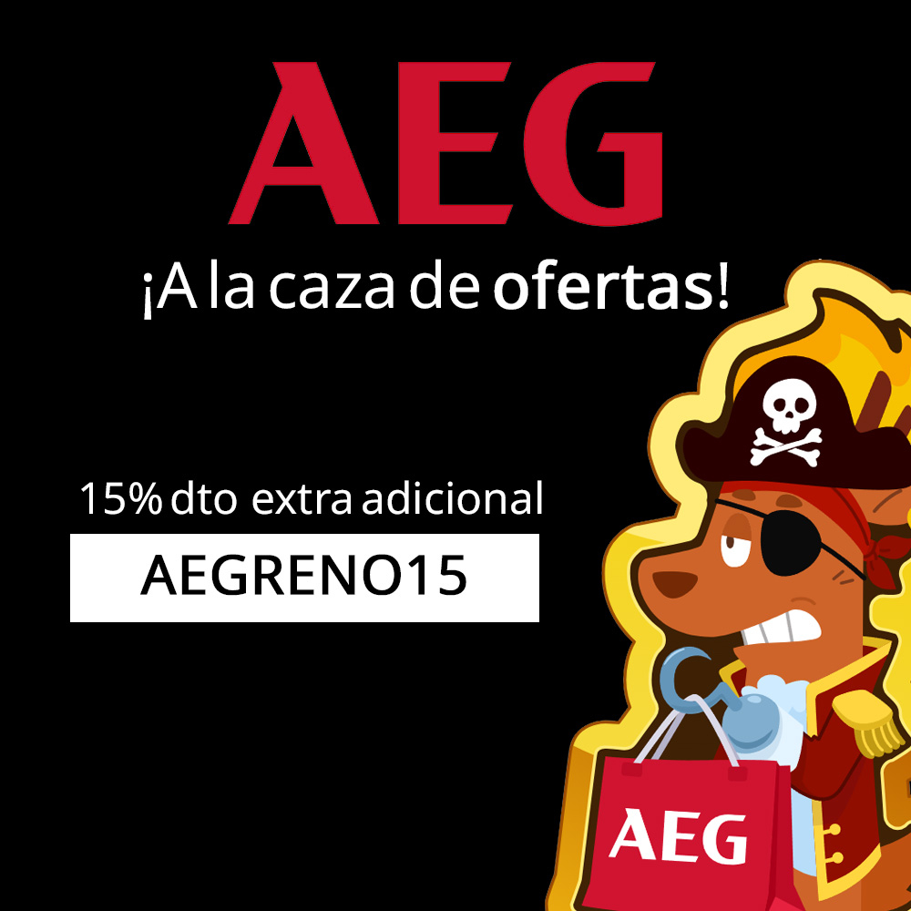 Renos AEG: Hasta un 60% dto + 15% EXTRA con el código AEGRENO15