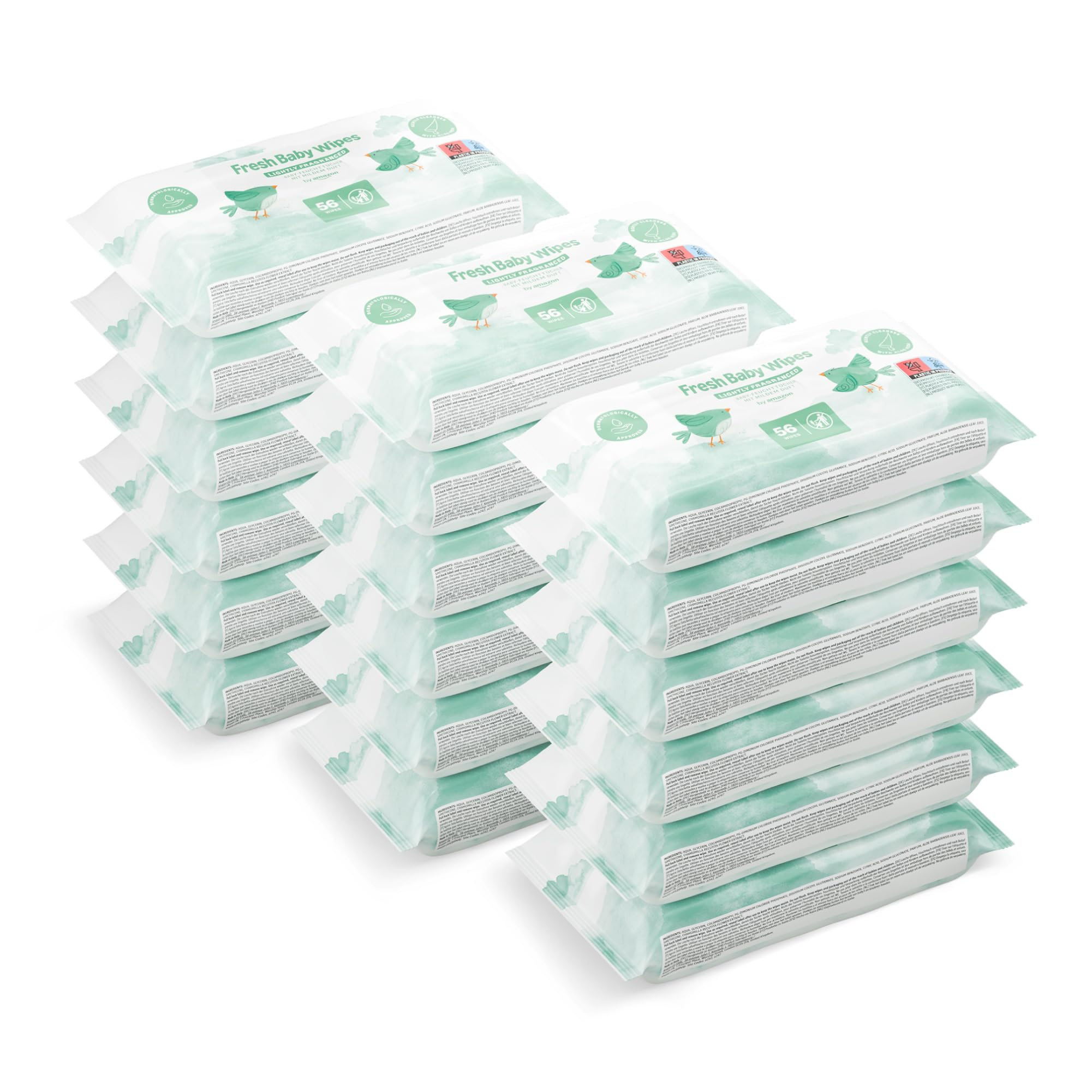 18 paquetes toallitas refrescantes piel sensible 1008 toallitas- el paquete sale a 0,73€