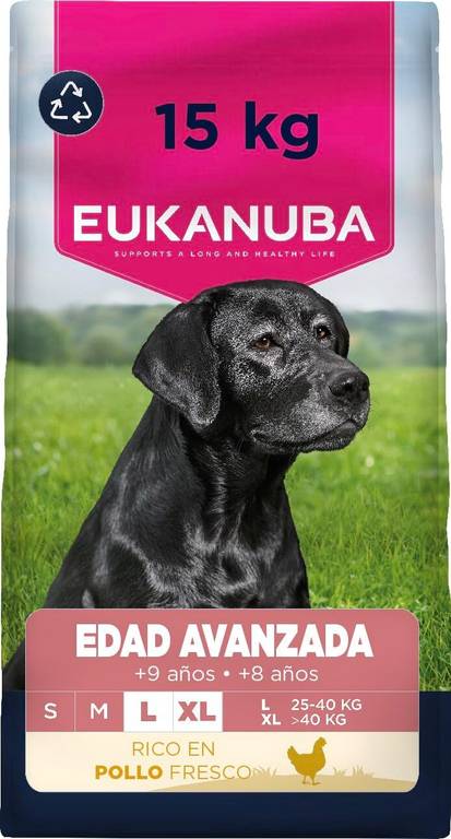 Alimento para perros senior sabor Pollo (Formato Familiar 15 kg)