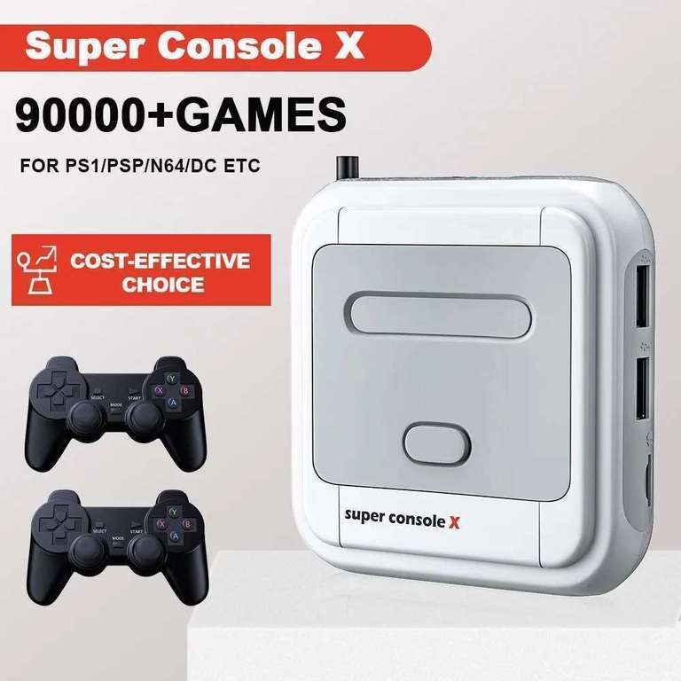 Consola Retro | Super Console X | 64/128/256GB - PSP/PS1/MD/N64/DreamCast (Con monedas)