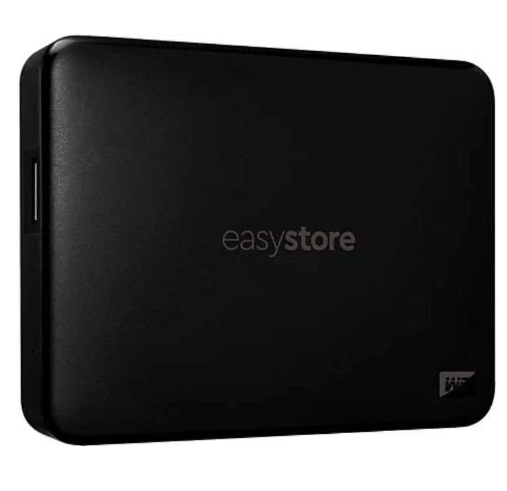 Disco duro externo 5 TB - WD Easystore, Portátil, HDD, USB 3.2 Gen 1, Software de Copia de Seguridad