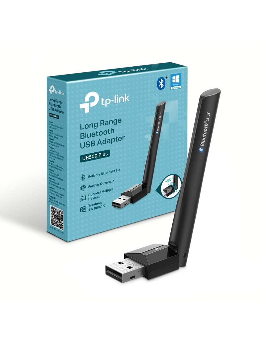 TP-Link UB500 Plus - Adaptador WiFi USB, Bluetooth 5.3, con Antena, Nano