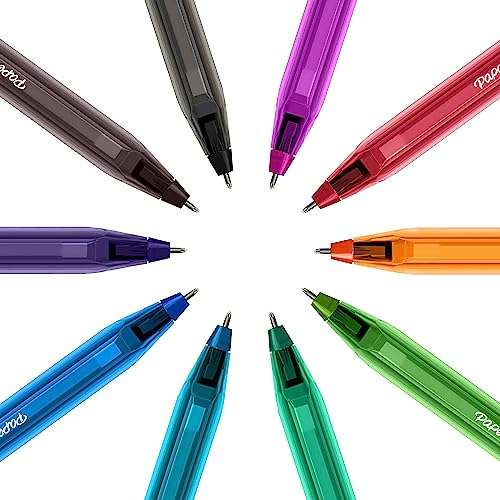 Paquete de 10 bolígrafos de colores surtidos PAPER MATE