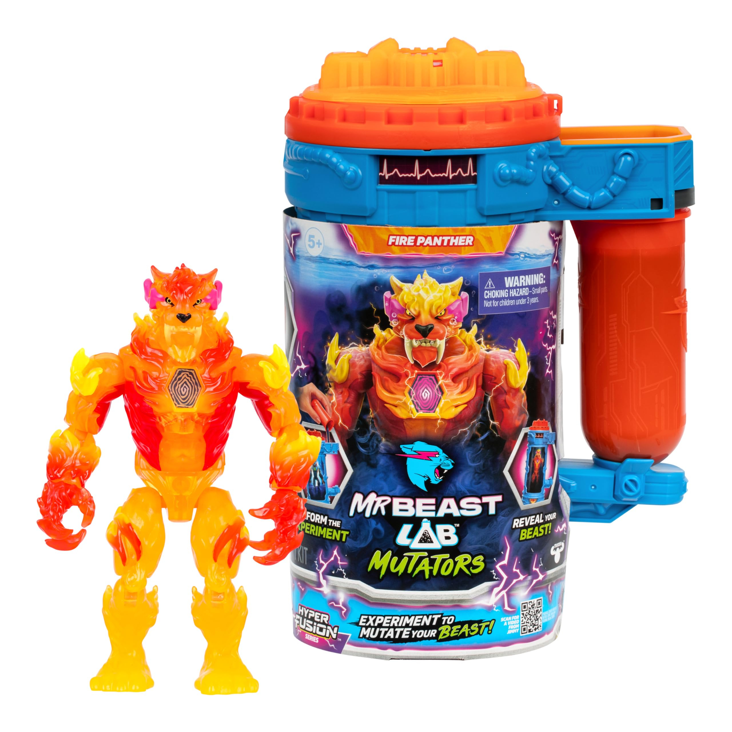 MrBeast Lab Hyper Fusion Mutators - Fire Panther (Reacondicionado - Como Nuevo)