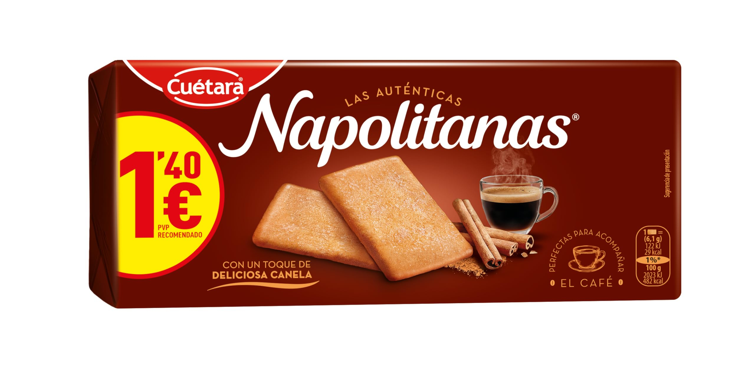 Cuétara Napolitanas - Galletas de Canela (213 g)