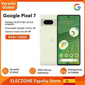 Google Pixel 7 5G Pantalla OLED de 6,3" FHD+ Cámara de 50MP Batería de 4270mAh IP68 Google Tensor G2 - Desde España
