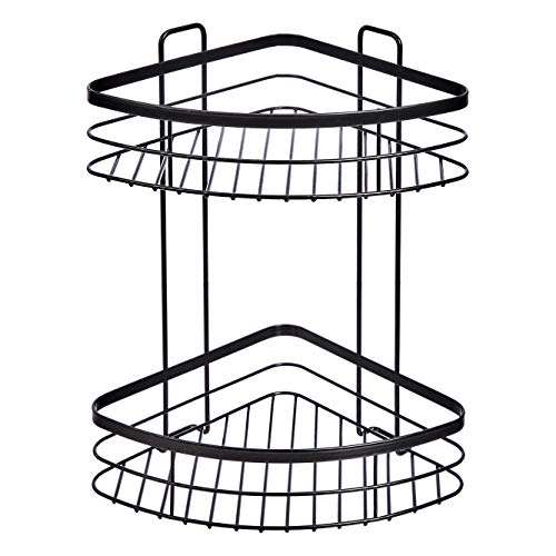 REACO Amazon Basics - Estantería de esquina para ducha con ventosa y dos baldas (Como Nuevo)