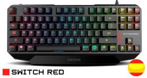 OZONE ALPHA STRIKE - Teclado Gaming Mecánico, Switches Outemu Red,RGB, Silencioso, Layout Español ( oferta nuevos usuarios )