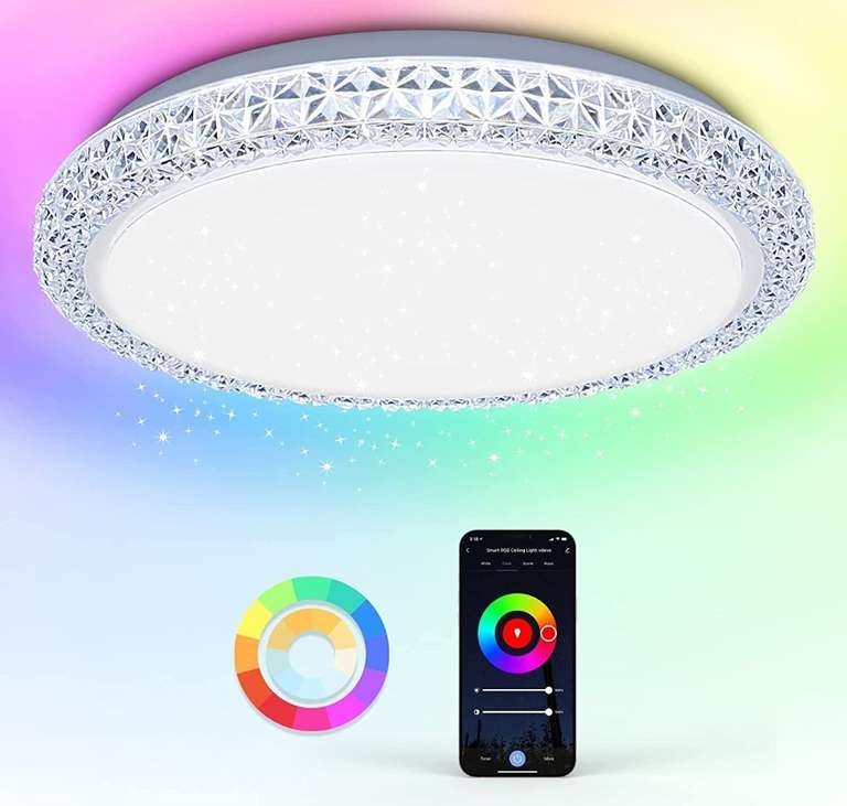 Smart Home LED emisor techos efecto estelar lámpara Alexa Google dimmer RGB 