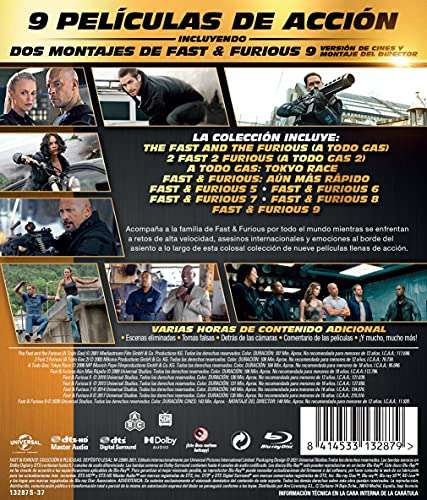Fast & Furious Pack 1-9 [Blu-ray]
