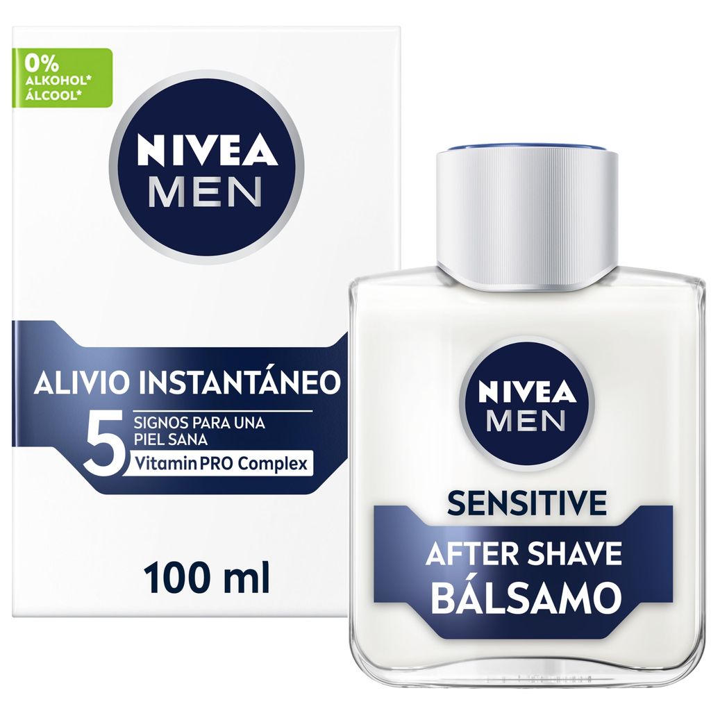 NIVEA MEN Sensitive Bálsamo After Shave 100 ml - 2ª al 70% + C.R ( 2 UND. POR 5,26€ )