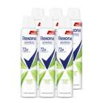 Rexona Desodorante Aerosol Aloe Vera Advanced Protection Antitranspirante para Mujer 72h 200ml - Pack de 6